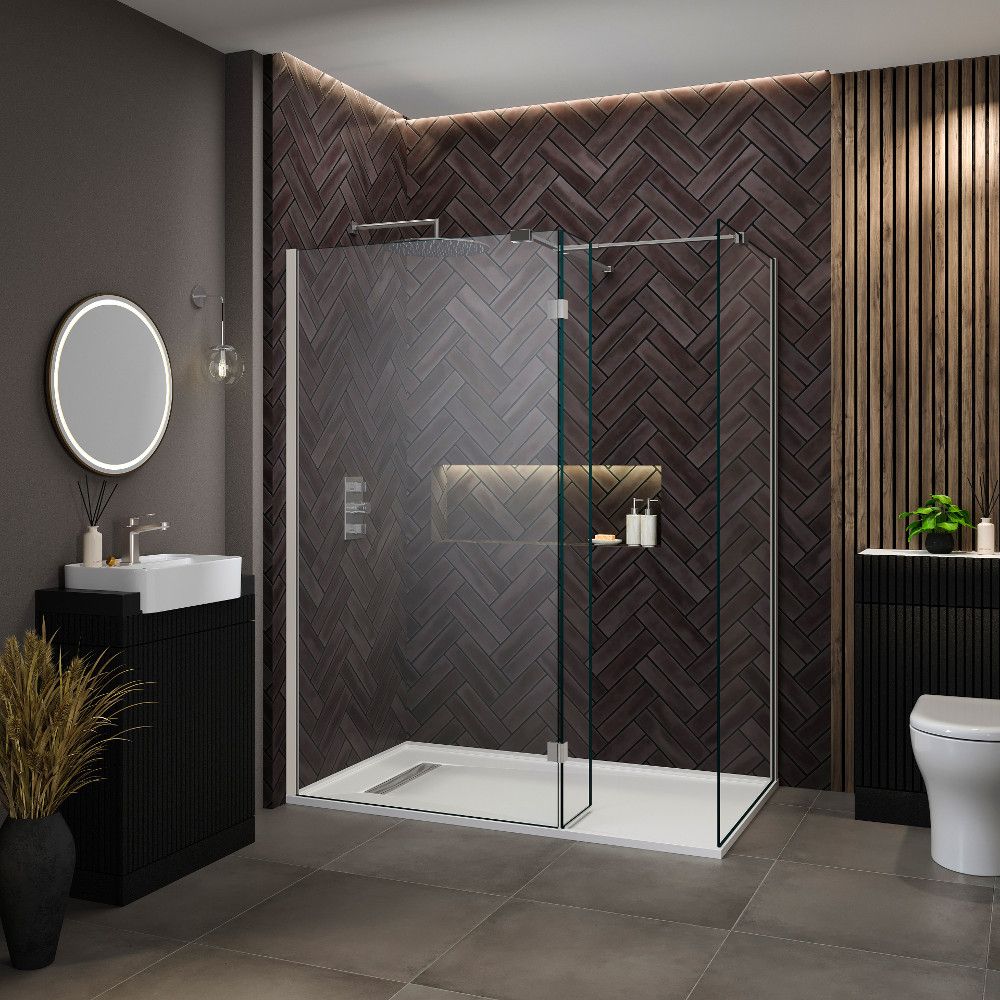 Tall Shower Enclosure with Tray