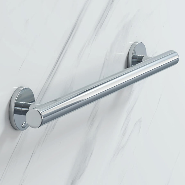 chrome shower grab rail