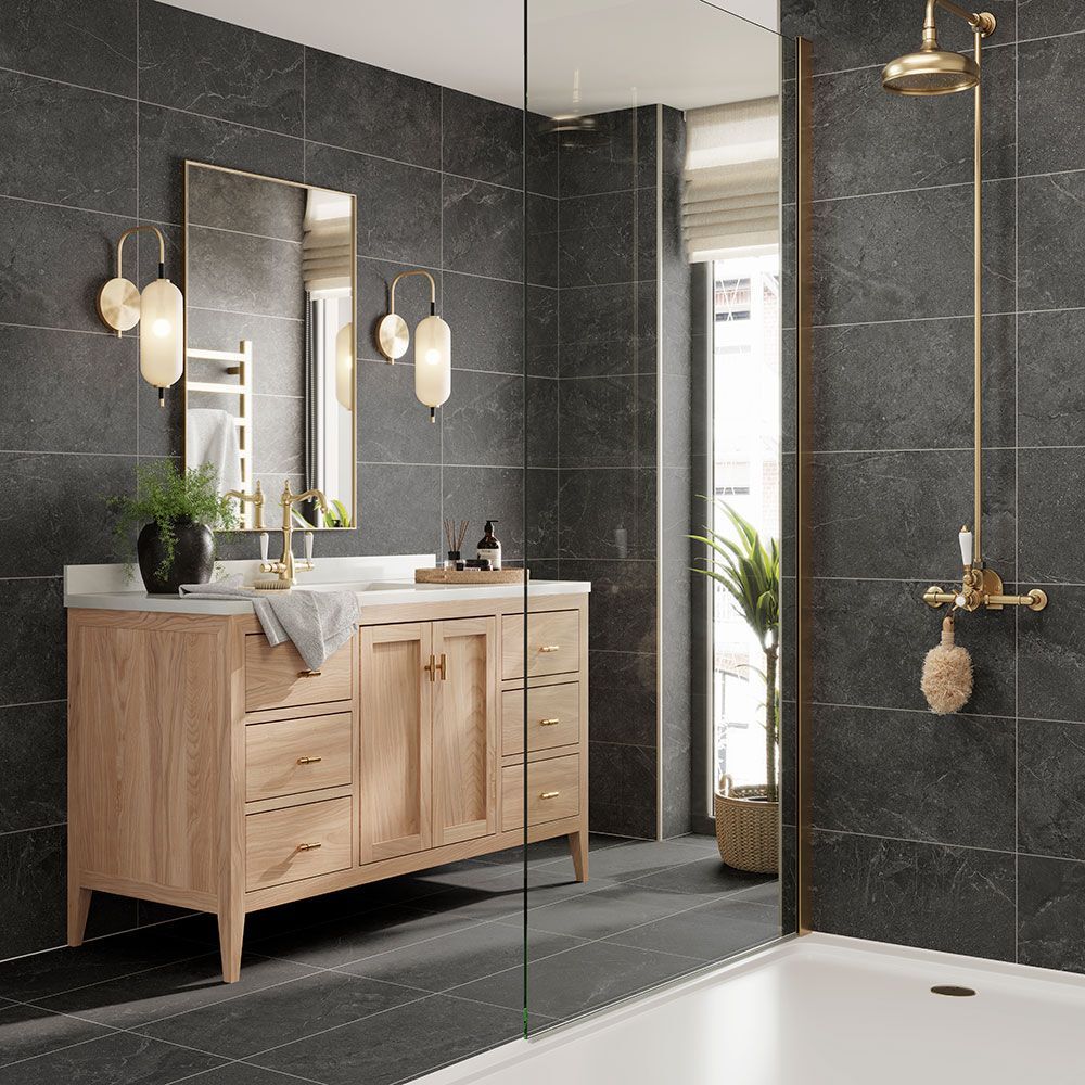 modern and clean shower enclosure
