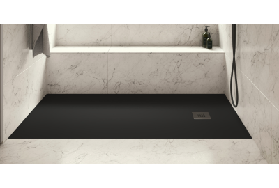 Modern black slate shower tray