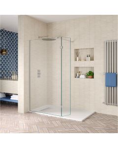 Aqua i Innovation 10mm Wetroom Screen with Flipper Panel
