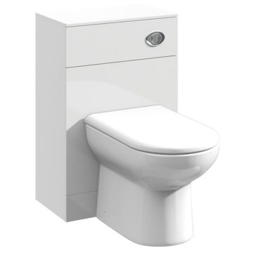 Polar 600mm Toilet Unit 300mm Deep - Gloss White