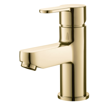 Noveua Acton Mono Basin Mixer with Click Clack Waste - Brushed Brass