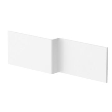 Aqua I 1600mm L Shaped Front Bath Panel - White