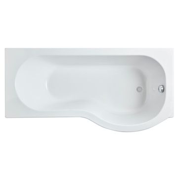 Aqua I 1600mm x 900mm P Shaped Shower Bath - Right Hand