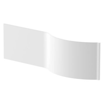 Aqua I 1600mm P Shaped Front Bath Panel - White