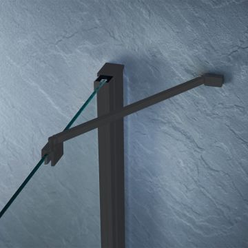 Aqua i Black Support Bar for 3 Sided Cubicle