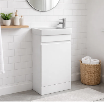 AquaProof Classic 400mm Waterproof Cloakroom Unit White