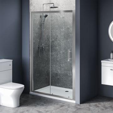 Aqua i 6 Single Sliding Shower Door 1000mm x 1900mm High