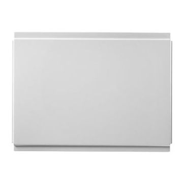Aqua I 700mm P Shaped End Bath Panel - White