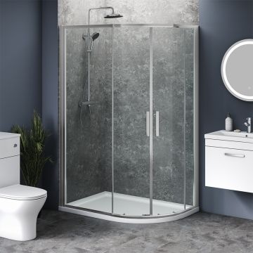 Aqua i 6 Offset Quadrant Shower Enclosure 900mm x 760mm x 1850mm High