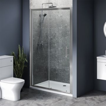 Aqua i 8 Single Sliding Shower Door 1000mm x 1900mm High