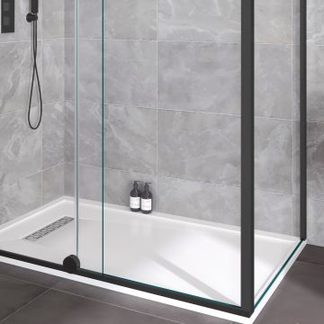 Aqua i Glide 2000mm Corner Post Black