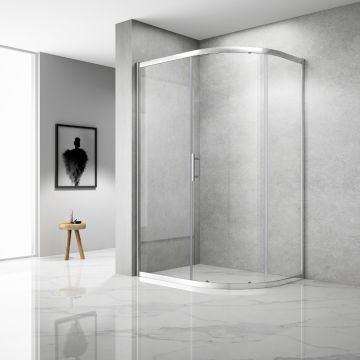 Aqua i 6 Single Door Offset Quadrant Shower Enclosure 1000mm x 800mm