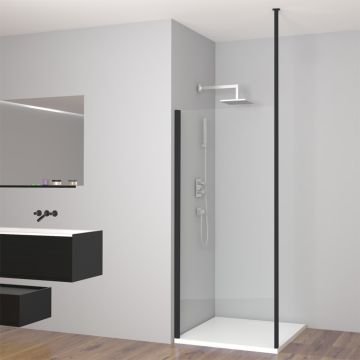 Aqua i 8 Wetroom Floor to Ceiling Support Pole - Black