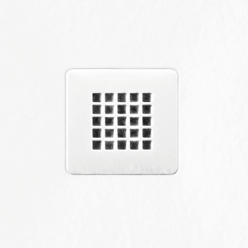 Aqua i Urban Slate Effect Shower Tray Waste Grill - Artic White