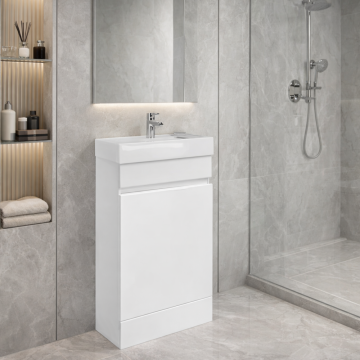 AquaProof Classic 400mm Waterproof Cloakroom Unit White