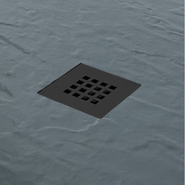 Dark Grey Waste and Grill for MX Mineral Slate Effect Shower Tray