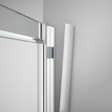 Aqua i Concealed Cover Strip for 8mm Side Panel - Silver