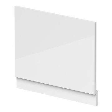 Polar MDF 800mm Bath End Panel - Gloss White