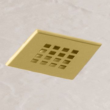 Shower Waste and Grill for Minerals Slate Effect Shower Tray - Brushed Brass 