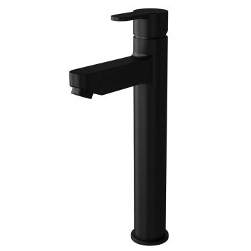 Noveua Acton Tall Mono Basin Mixer and Click Clack Waste - Matt Black