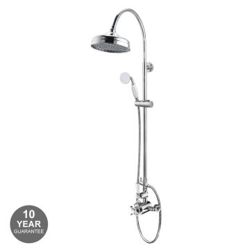 Noveua Belgravia Traditional Thermostatic Shower Set - Chrome