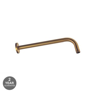 Noveua Islington Wall Mounted Shower Arm Round - Brushed Brass