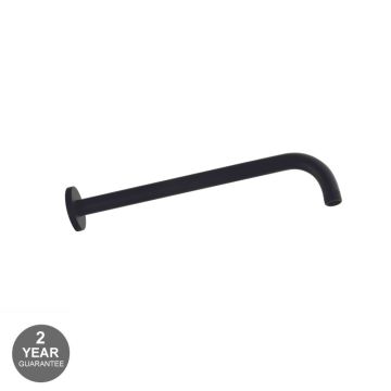 Noveua Islington Wall Mounted Shower Arm Round - Matt Black