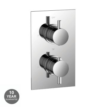 Noveua Islington Round Twin Concealed Shower Valve - Chrome