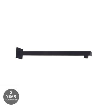 Noveua Mayfair Wall Mounting Square Shower Arm 2 - Matt Black