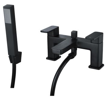 Noveua Newbury Bath Shower Mixer - Matt Black