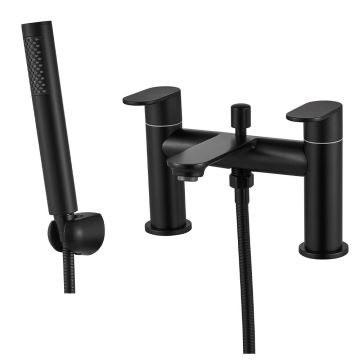 Noveua Preston Bath Shower Mixer - Matt Black