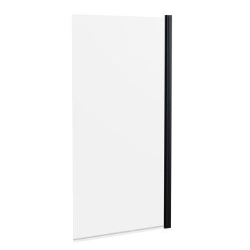 Hudson Reed Pacific 6mm Square Bath Screen 1430mm x 790mm - Matt Black