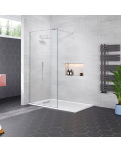 Aqua I innovation 8mm Wetroom Screen with Support Arm