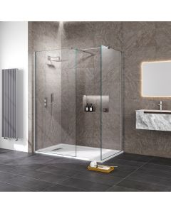 Aqua I innovation 8mm Wetroom Screen with Support Arm