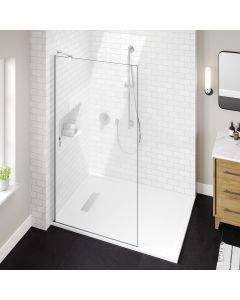 Aqua I innovation 8mm Wetroom Screen with Angled Support Arm