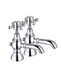 Noveua Hampstead Pair Bath Taps - Chrome