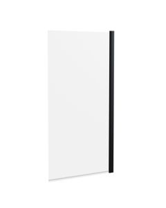 Hudson Reed Pacific 6mm Square Bath Screen 1430mm x 790mm - Matt Black