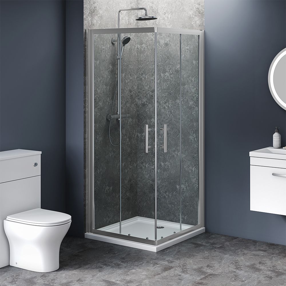 Aqua I6 Corner Entry Shower Enclosure 900mm x 900mm