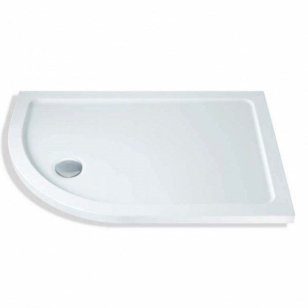 MX Elements 900mm x 760mm Stone Resin Offset Quadrant Shower Tray Left Hand