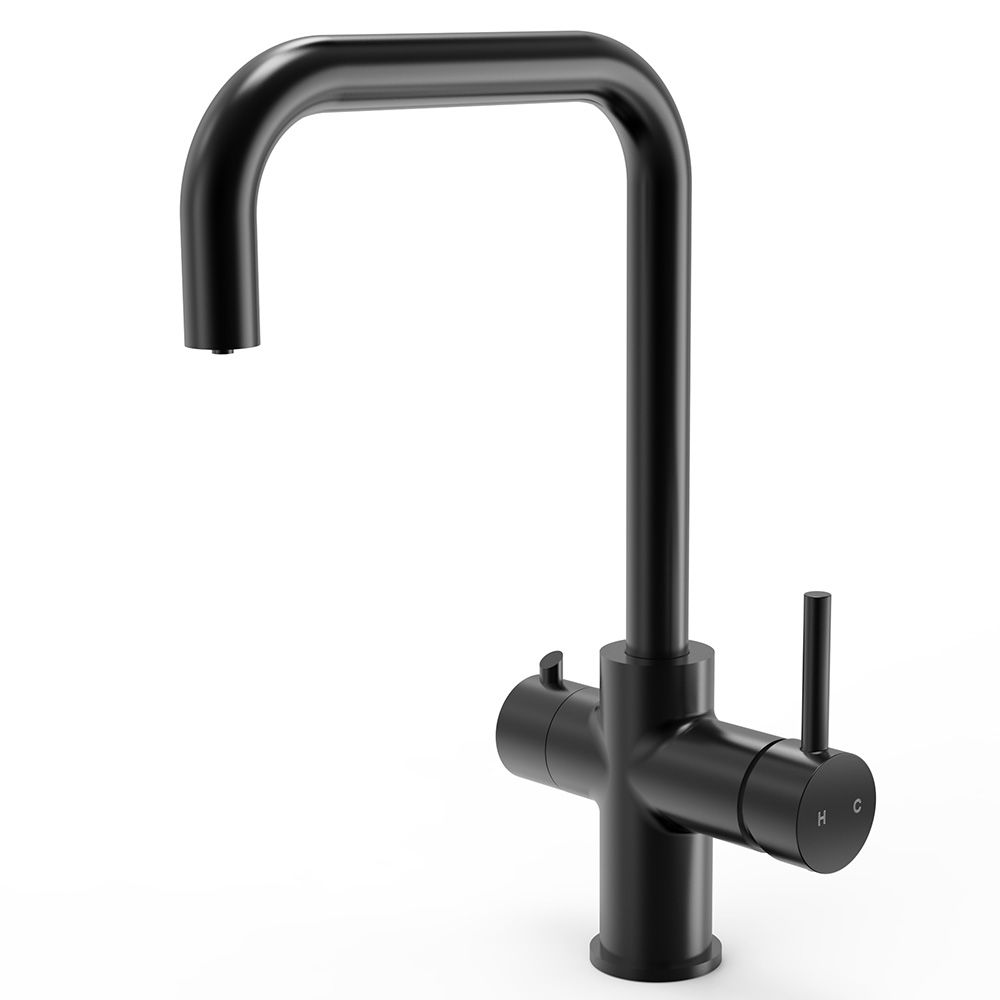 Ellsi 3 in 1 Boiling Hot Water Kitchen Sink Mixer Tap Matt Black PDT0000505152 Aqua I