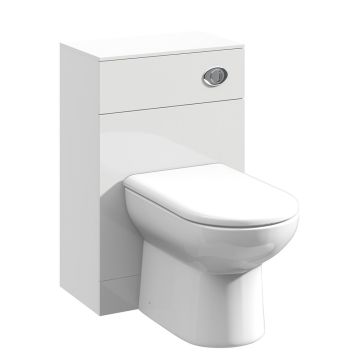 Polar 500mm Toilet Unit 330mm Deep - Gloss White