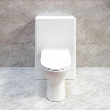 AquaProof Modern 550mm Waterproof WC Unit White