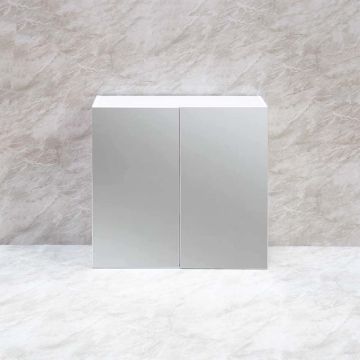 AquaProof Classic 600mm Waterproof Mirror Cabinet  White
