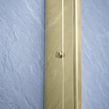 Aqua i 6 25mm Brushed Brass Profile Extension - 1900mm High