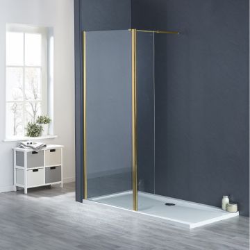 Aqua i 10 Brushed Brass Flipper Panel 300mm x 2000mm High