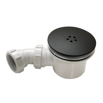 Hi-Flow Shower Waste 90mm - 40mm Outlet - Matt Black