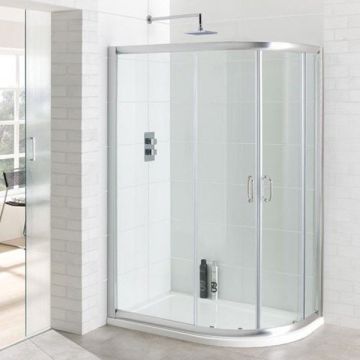 Eastbrook Vantage Double Door Offset Quadrant Shower Enclosure 900mm x 800mm
