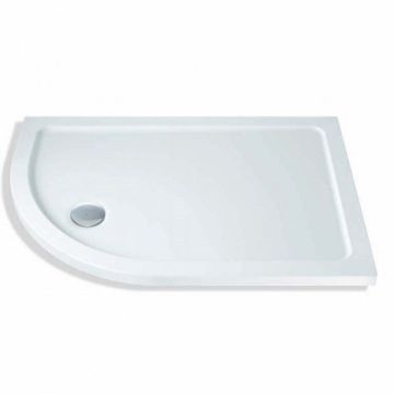 MX Elements 1100mm x 700mm Stone Resin Offset Quadrant Shower Tray Left Hand